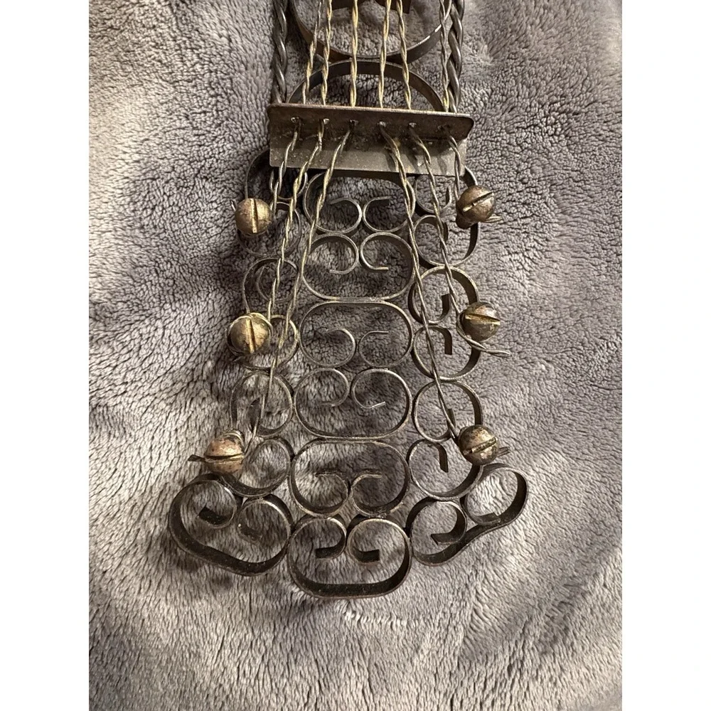 Vintage Mid-Century Wrought Iron Guitar Wall Art - 25